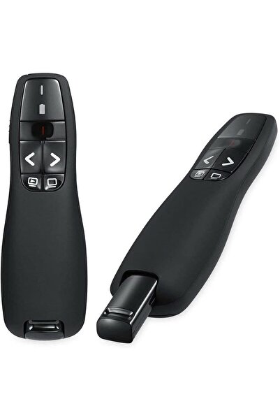 eWINNER RF 2.4Ghz Wireless USB Presenter Remote Control - Page Turner & Pointer (Black)