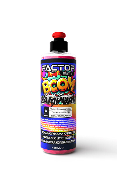 Factor360 Factor 360 BOOM Yoğun Konsantre Oto Yıkama Şampuanı 400 ML