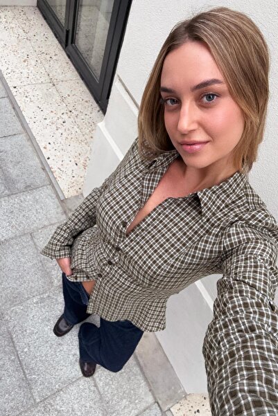 Bershka Tailored shirt with flared sleeves