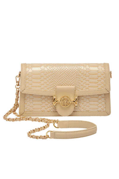 Tergan Bej Hakiki Deri Kadın El Çantası - S25K1BC80370-F0K