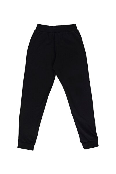 Galatasaray Original Black Sweatpants with Elasticated Legs
