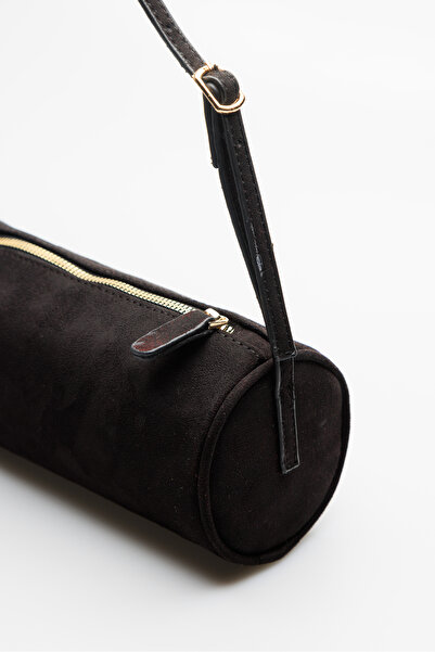 KISCHE Cylinder Suede Hand and Shoulder Bag Women