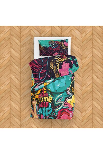 The Lucid Lab Fear and Loathing & Surreal Dragon Double Sided Duvet Cover Set...