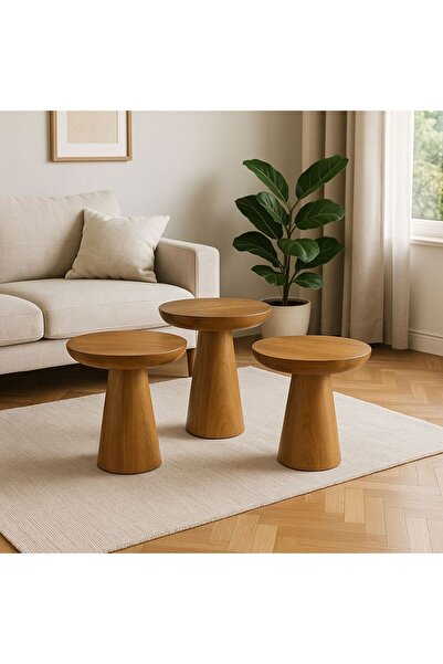 AlyaM BOHEM 3*LÜ MANTAR SEHPA (IHLAMUR AGACI)