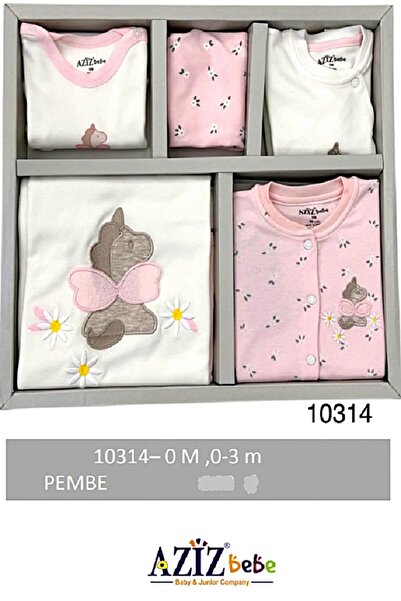 Aziz Bebe Baby Girl Horse Figured 10' Hospital Exit Set 0 Month - 3 Month