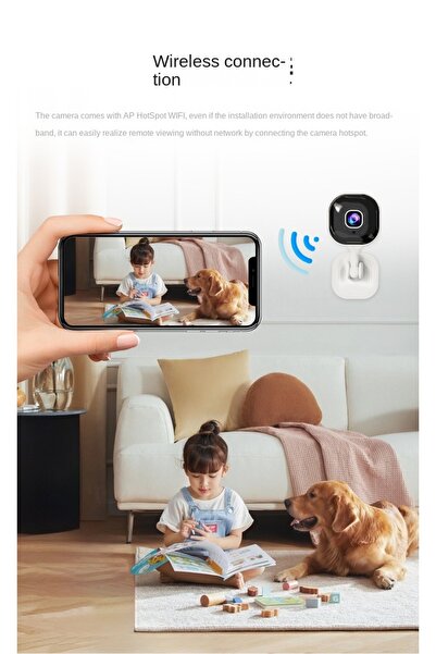 Closeli Wireless Security Camera, WiFi Camera, Pet Monitor Camera, AI Detection, Human & Pet Tracking