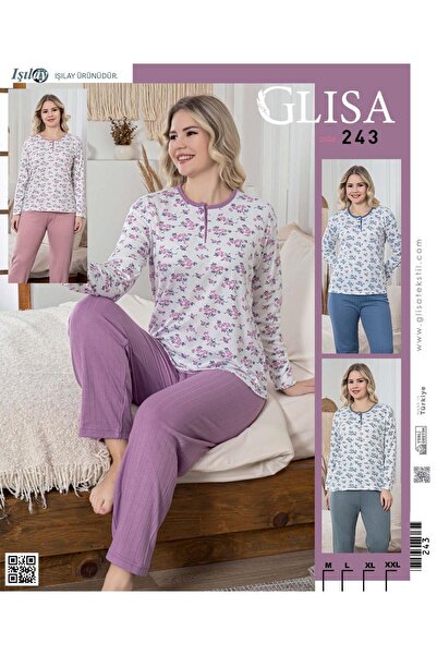 GLİSA IŞILAY Çiçekli pijama takımı