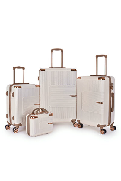 LİMRA طقم شنط سفر فاخر مكون من 4 حقائب أمتعة متعددة الأحجام، مصنوع من مواد قو...