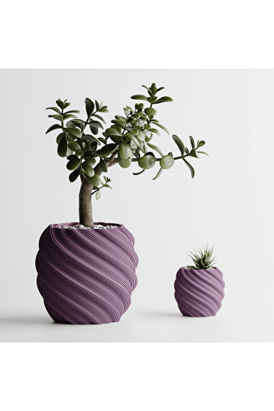 Homentum Kalony | Ghiveci decorativ cu textură spiralată – 12 cm