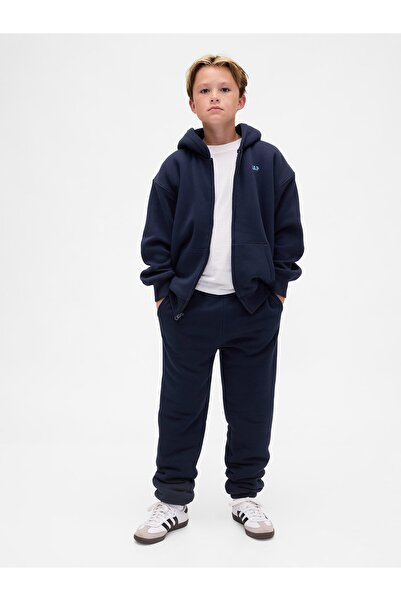 GAP Erkek Çocuk Lacivert Relaxed Sherpa Astarlı Eşofman Altı