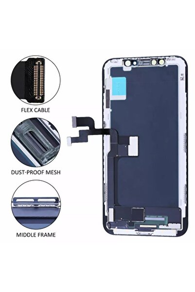 Apple Display Ecran Lcd pentru Iphone X Incell TFT (HD+) Negru - JH