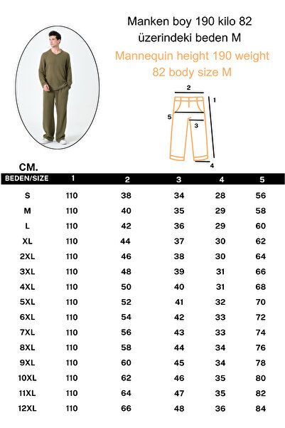 RELAXL Battal Size 100% Cotton Muslin Comfortable Fit Khaki Pajama Set