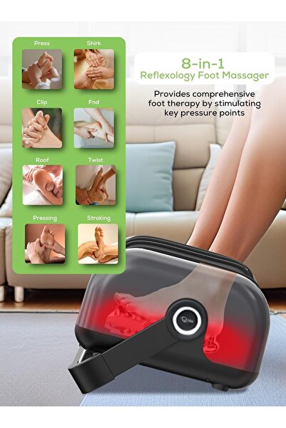 QuTek جهاز تدليك الأنسجة العميقة الكهربائي باونس 360 للقدمين والساقين والذراع...