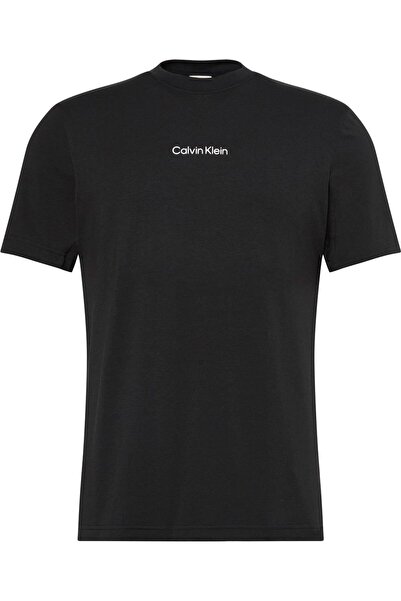 Calvin Klein Logolu Pamuk Karışımlı Regular Fit Bisiklet Yaka T Shirt LVGMF5K...