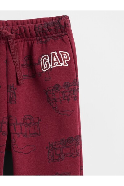 GAP Erkek Bebek Kırmızı Relaxed Logo Pull-On Jogger Eşofman Altı