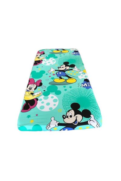 PRICHINDEL Crib Sheet Oh Boy Turquoise 140x70 cm