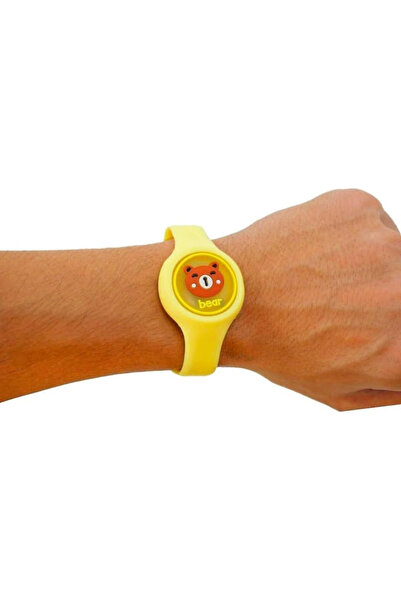 MaffStuff MaffStuff® Yellow Bear Kids Mosquito Repellent Bracelet with LED and Adjustable Aromatherapy