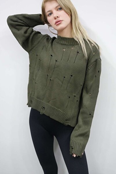 Leina Ripped Detail Knitwear Sweater