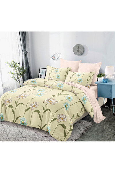 Inovius Fine Cotton Bed Linen 6 Pieces with Elastic - DNA124