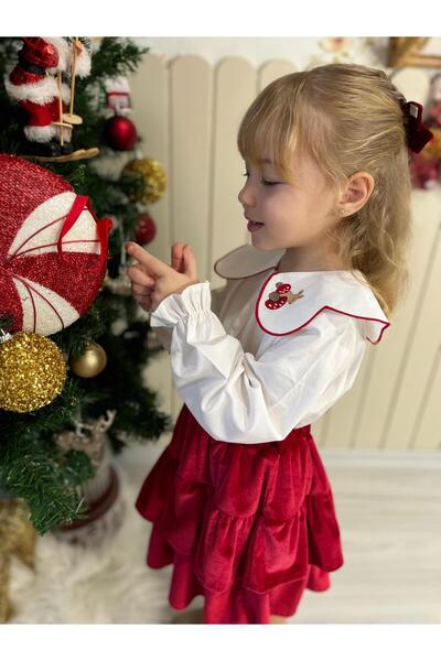 BERFONZO KIDS Costum pentru fetiță cu fustă Anul Nou