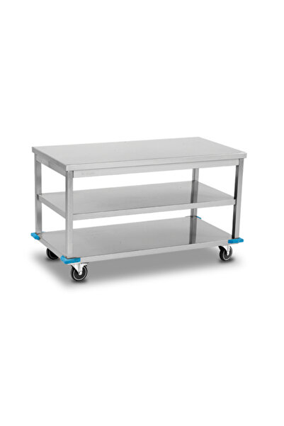 sc sonsesconcept Çalışma Tezgahı , Hareketli , Alt Tablalı , Ara Raflı , Pasl...