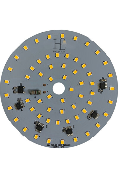 Hazar Led 220 Volt 50 Watt SMD 2835 Ledli Hazır Projektör Ledi Gün Işığı Yuvarlak PCB Avize Ledi