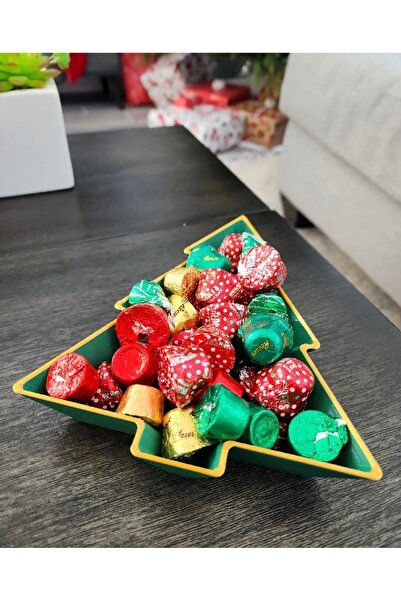 SS 3D MODELLEME Christmas Tree Patterned Candy Dish, Cookie Stand, Modern Dec...