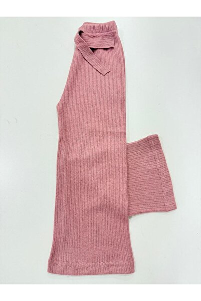 Esterella Girls' Interlock Wide-Leg Pants / Soft Textured Girls' Pants / Wide-Leg Girls' Pants