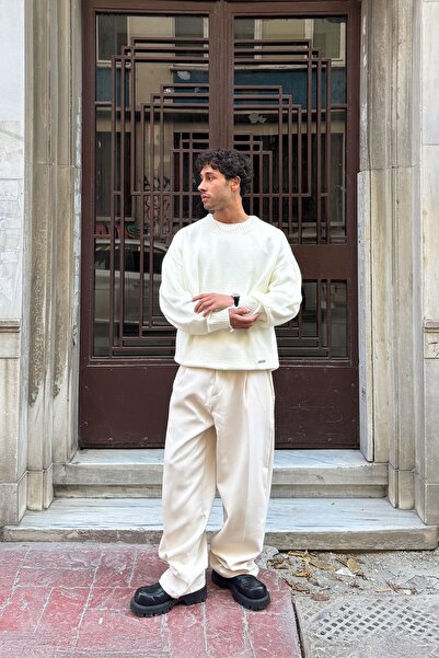 Flaw Wear Ripped Model Knitwear Sweater