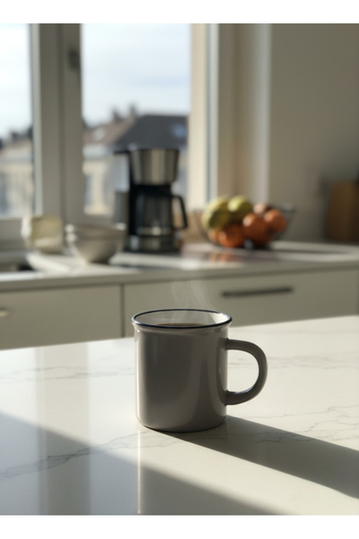 Elista Ceramic Mug Cup Silvery Patterned Colorful 150 Cc