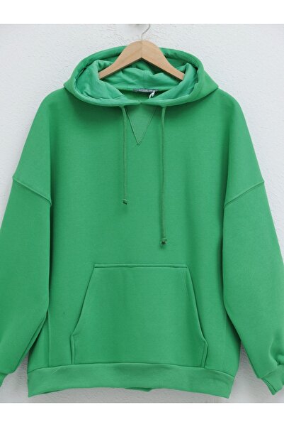 HİJABAYA Ιδρώτας με κουκούλα καγκουρό Pocket Ribbed