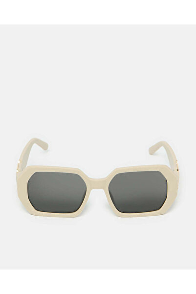 REDTAG Women Beige Wayfarer Oversized Sunglasses