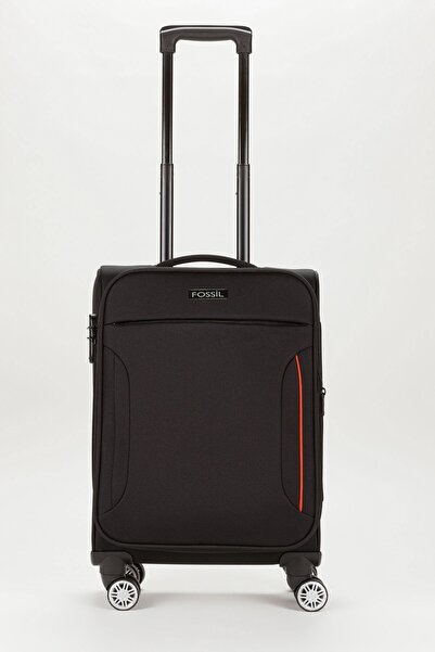 Fossil Unisex Turuncu Körüklü Kumaş Kabin Boy Valiz