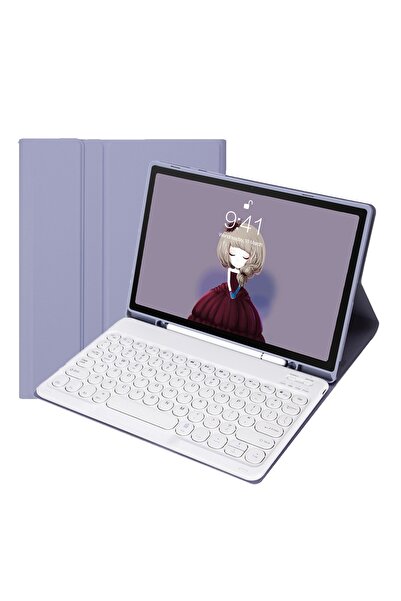 bovinox İpad Air 11 M2/M3 Bluetooth Klavyeli Kılıf Mıknatıslı Ayrılabilir Klavye Kalemlikli Kapaklı Kılıf