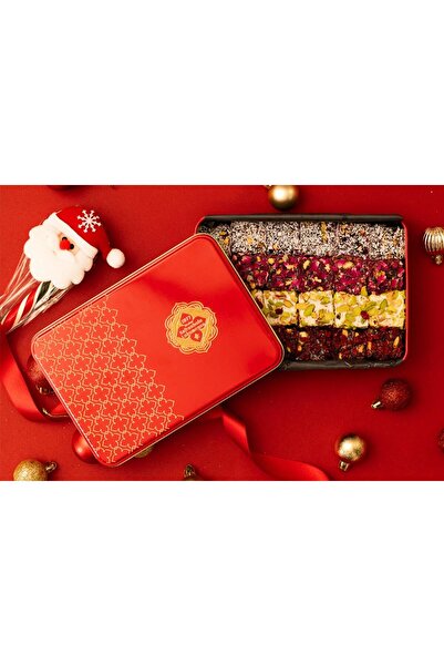 MEŞHUR SAFRANBOLU LOKUMCUSU لقم تركية متنوعة في علبة حمراء 500 جرام.