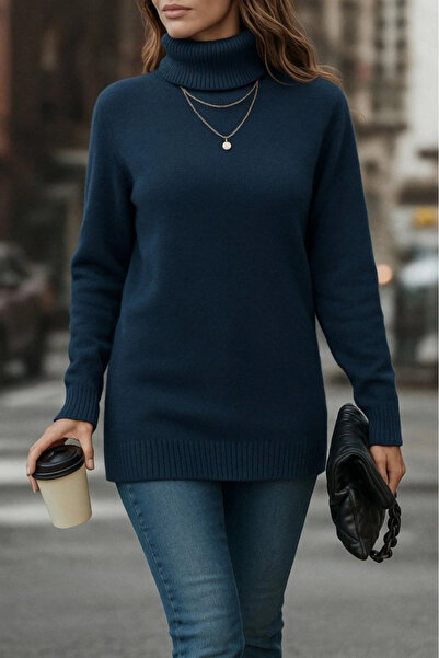 GENCULUS   Women's Long Sleeve Turtleneck Knitwear Blouse