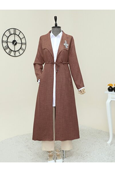 HİJABAYA Καπάκι από λινό με κέντημα από πέτρα και κορδόνι στη μέση