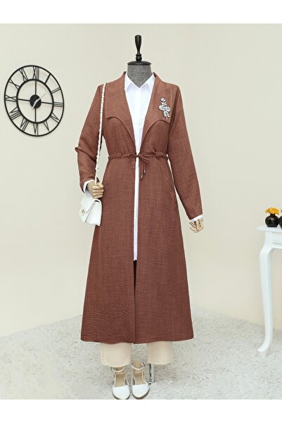 HİJABAYA Καπάκι από λινό με κέντημα από πέτρα και κορδόνι στη μέση