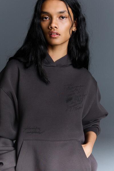 Bershka Frankenstein print hoodie