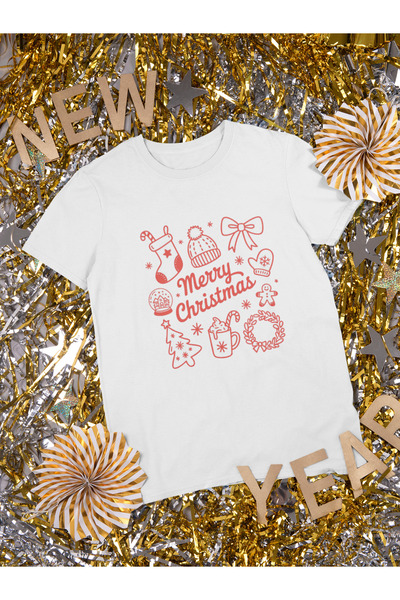 stil x New Year Printed Unisex T-Shirt, Christmas Themed, 100% Cotton