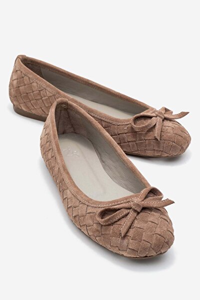 Zeynep Sıradağlı Дамски балеринки Preslie от Естествена кожа и велур от норка