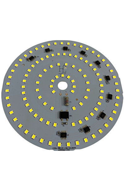 Hazar Led 220 Volt 100 Watt SMD 2835 Ledli Hazır Projektör Ledi Beyaz Yuvarla...