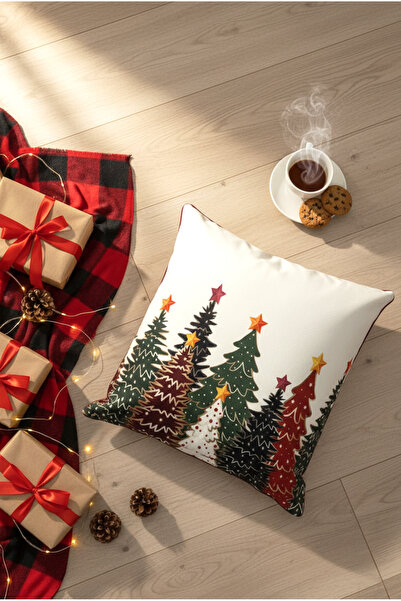 FH finehome Christmas Pine Tree Throw Pillow 43X43Cm