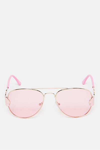 REDTAG Girls Pink And Gold Aviator Sunglasses