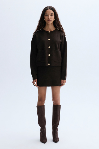 Mudo Tricot Mini Skirt with Elastic Waist