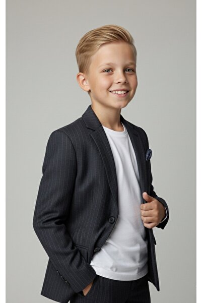 LOOKS KİDS Boy's Silik Striped Double Suit
