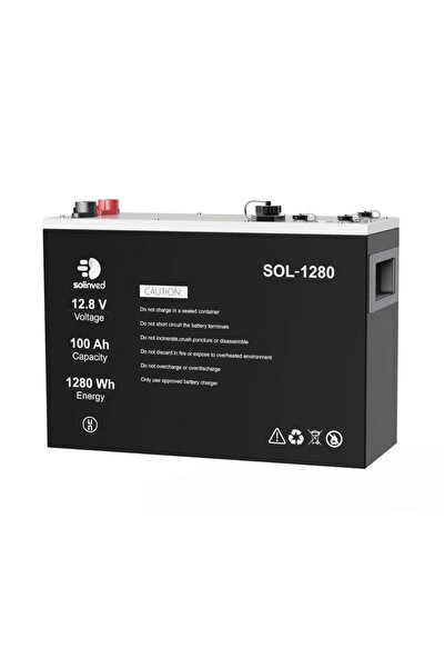 SOLİNVED 12,8V 100AH Lityum Akü - SOL-1280