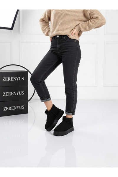 Zerenyus Uges Suede Thick Sole Premium Boots with Fur Inside