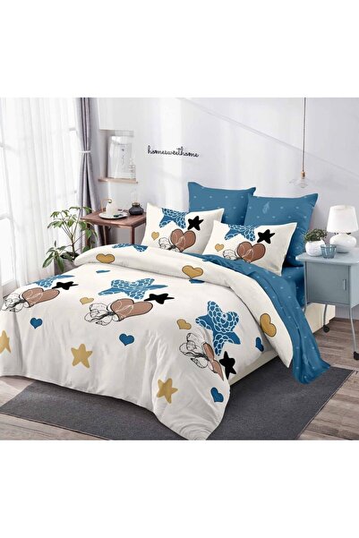 Inovius Fine Cotton Bed Linen 6 Pieces with Elastic - DNA313