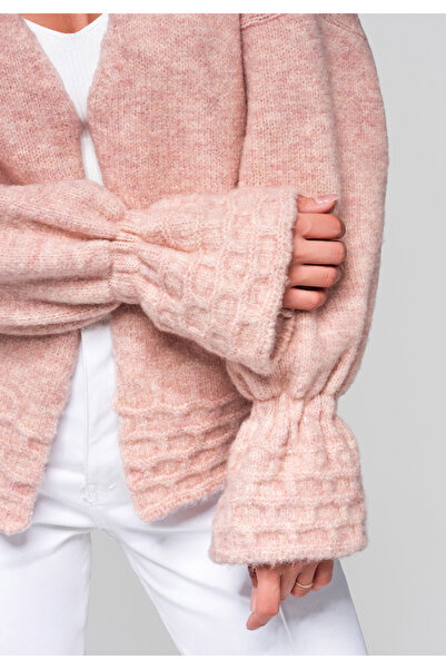 OMBRE Dámský svetr LW-SWCD-0103 - růžový